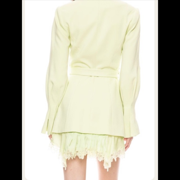 JONATHAN SIMKHAI Victoria Blazer Crepe Dress Pear - Picture 2 of 16